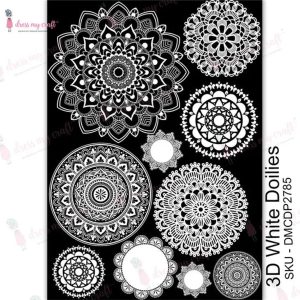 The best price of Dress My Craft Transfer Me -3D White Doilies Online